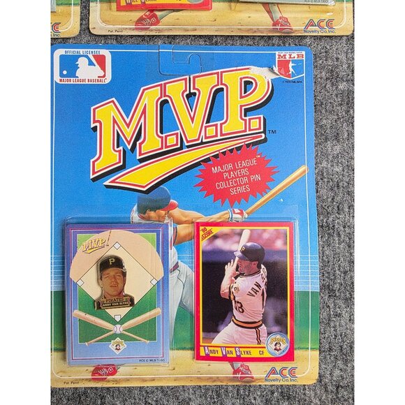 Major League Baseball MVP 1990 Collector Pin Set Lot Of 7 Ripken Bonilla Clark - Picture 8 of 8